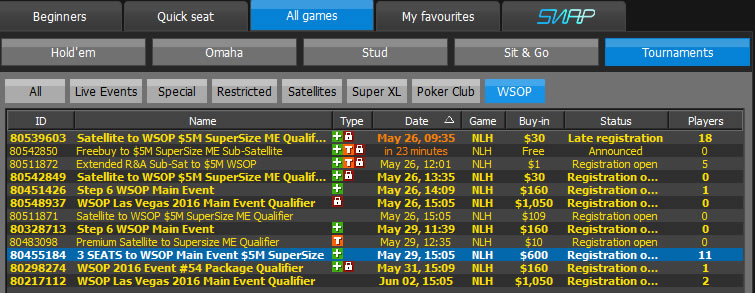 satelites 5m supersize wsop