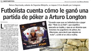 La noticia salió en la sección "Deportes" el miércoles 07 de abril.