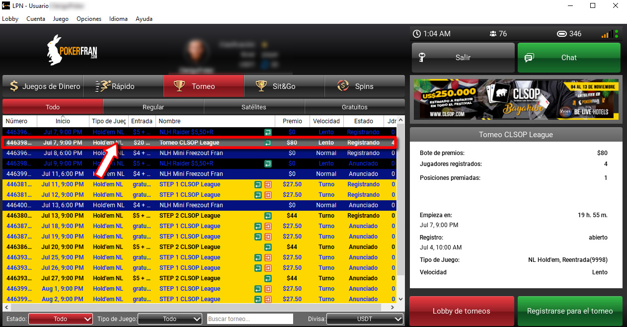 tanggal 5 liga clsop