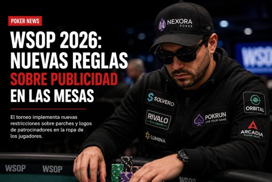 WSOP endurece su política de patrocinio y genera debate en la industria del póker